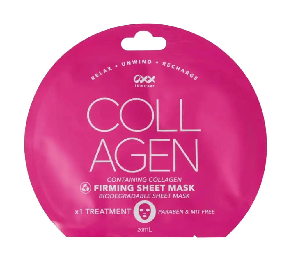OXX Cosmetics Biodegradable Sheet Mask Collagen Firming