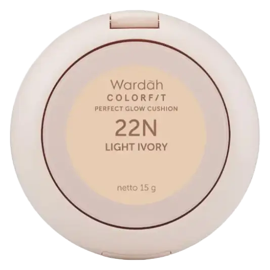 Wardah Colorfit Perfect Glow Cushion 22N Light Ivory