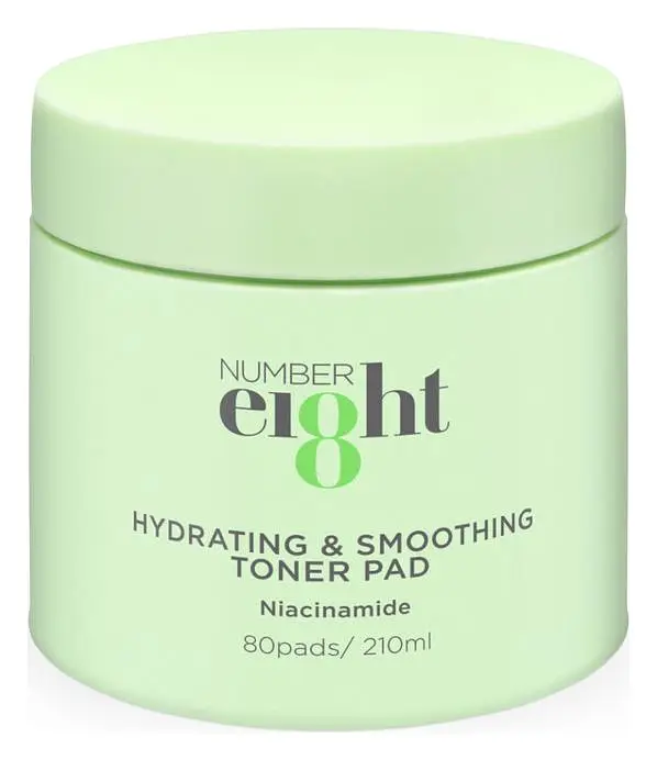 Number eI8ht Hydrating And Smoothing Toner Pad