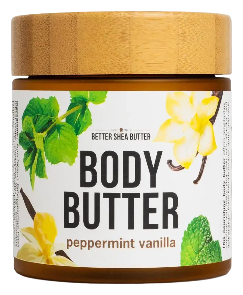 Better Shea Butter Body Butter Peppermint Vanilla