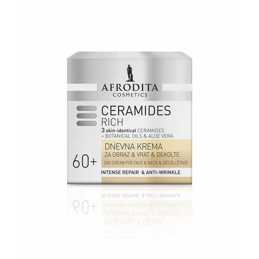 Afrodita Ceramides Rich Day Cream For Face & Neck & Décollétage