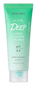 DEWYTREE AC CTRL Deep Green Calming Trouble Foam Cleanser