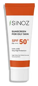 Sinoz Yağlı Ciltlere Özel Aydınlatıcı Yüksek Korumalı Yüz Güneş Kremi SPF50+ / PA++++