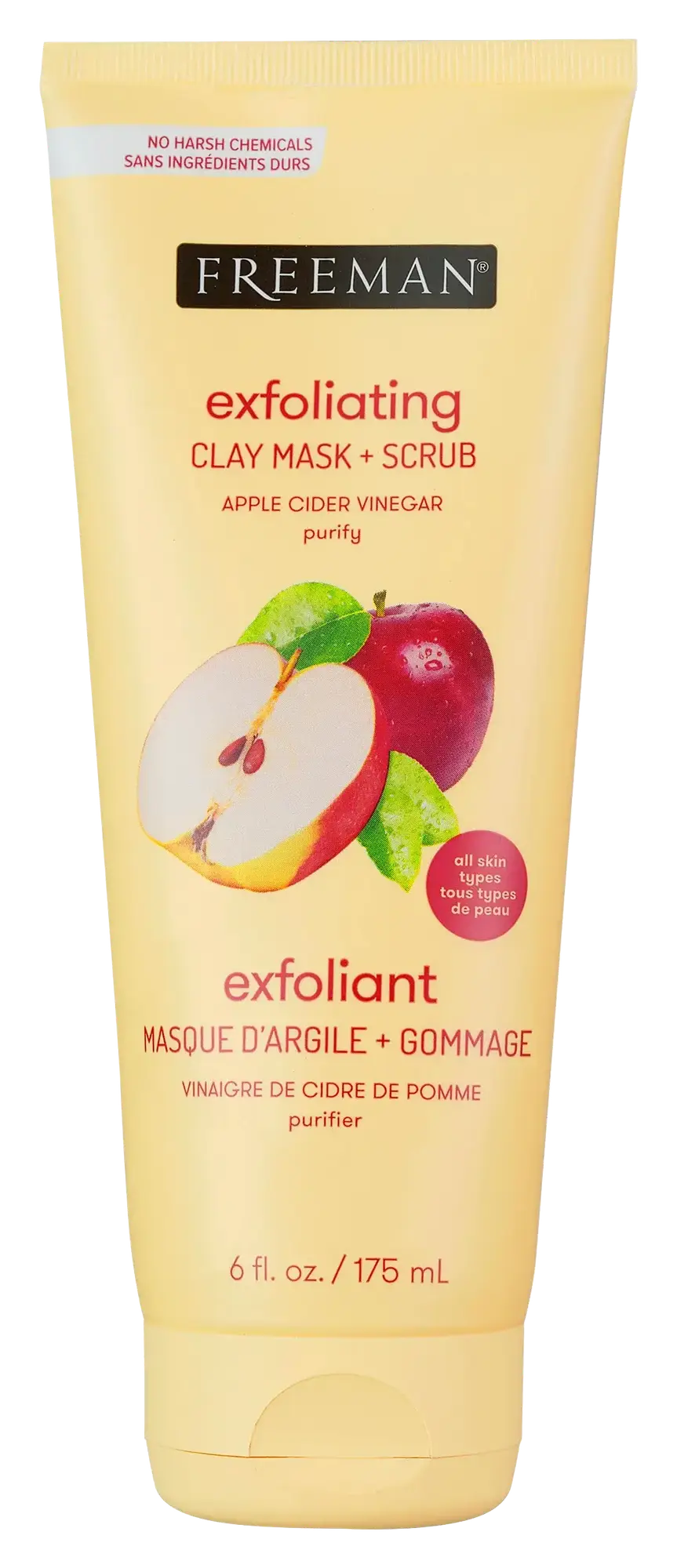 Freeman Cleansing Apple Cider Vinegar Clay Mask + Scrub