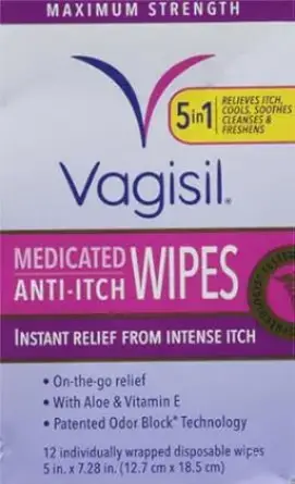 Vagisil Maximum Strength Anti-Itch Wipes