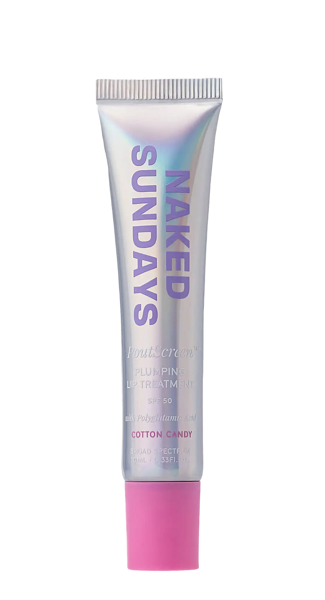 Naked Sundays Poutscreen Plumping Lip Treatment SPF 50 Cotton Candy