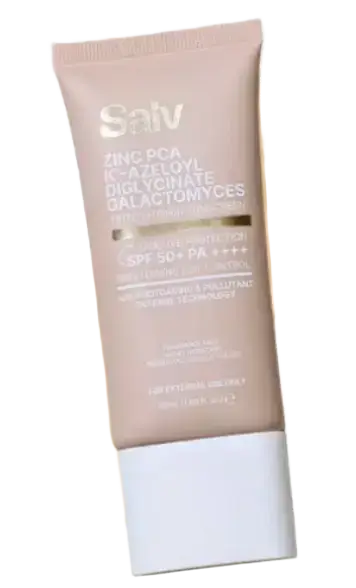 Salv Laboratories Zinc PCA K Azeloyl Diglycinate + Galactomyces Tinted Sunscreen SPF 50+