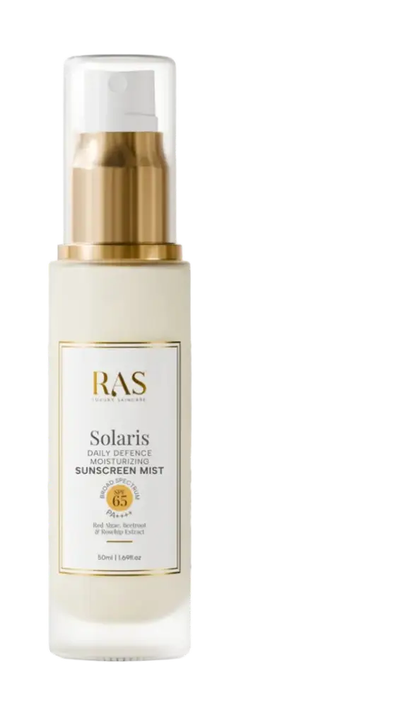 RAS Luxury Oils Solaris Daily Defence Sunscreen Mist SPF 65