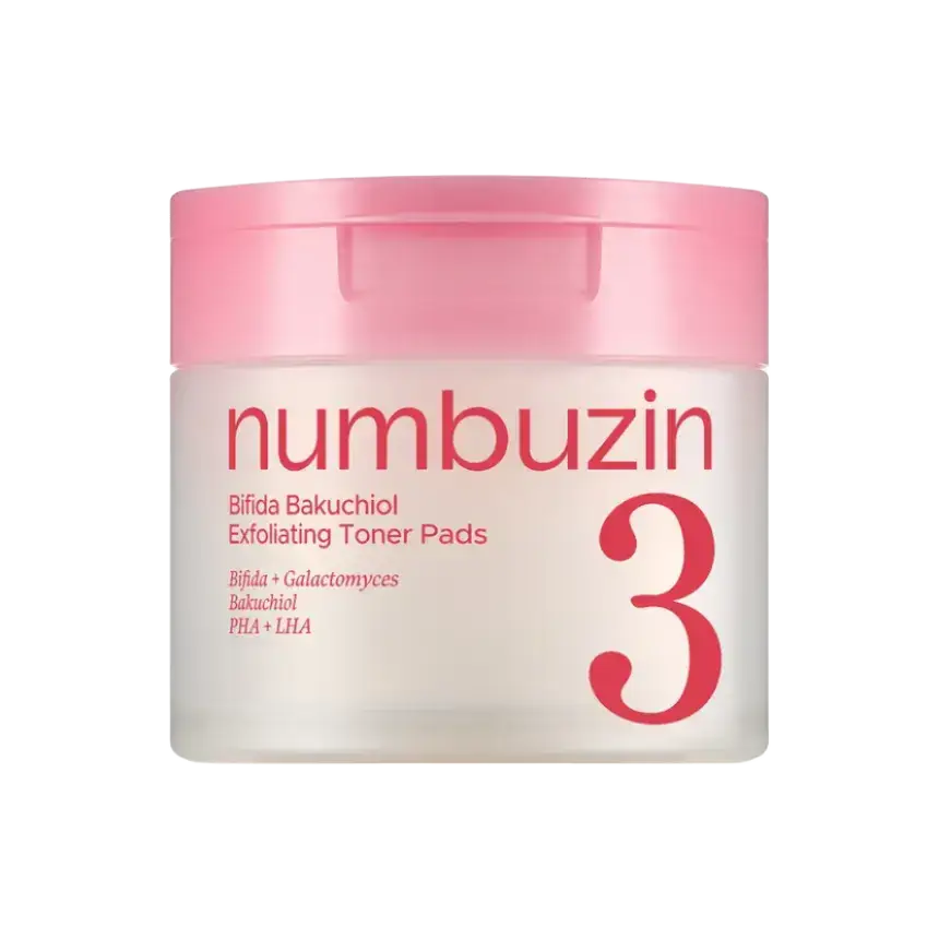 Numbuzin No.3 Bifida Bakuchiol Exfoliating Toner Pads