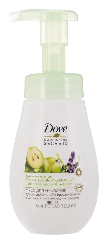 Dove Facial Cleansing Mousse Grapeseed Oil & Lavender