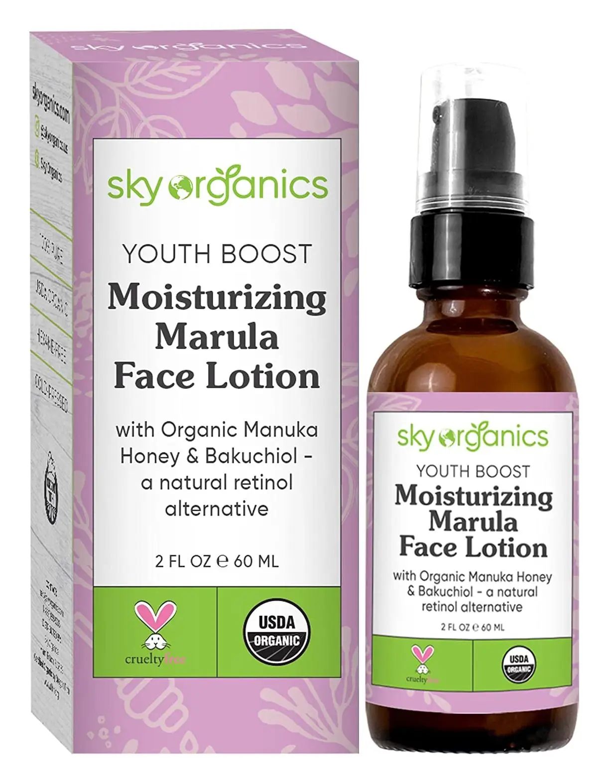 Sky Organics Youth Boost Moisturizing Marula Face Lotion