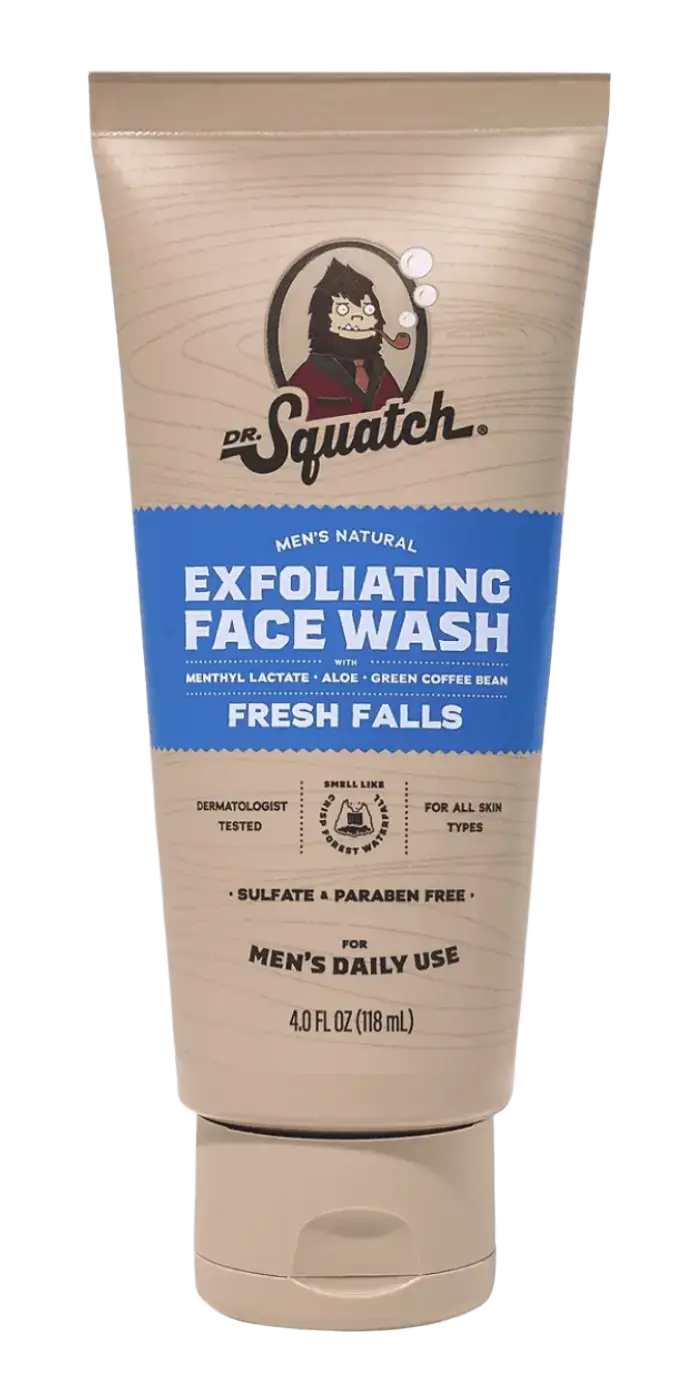 Dr. Squatch Fresh Falls Men's Natural Exfoliating Face Wash