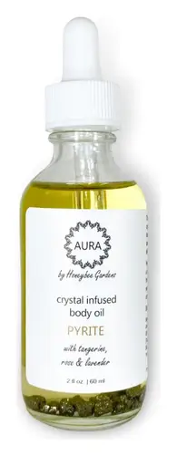 Honeybee Gardens Crystal Infused Body Oil Pyrite