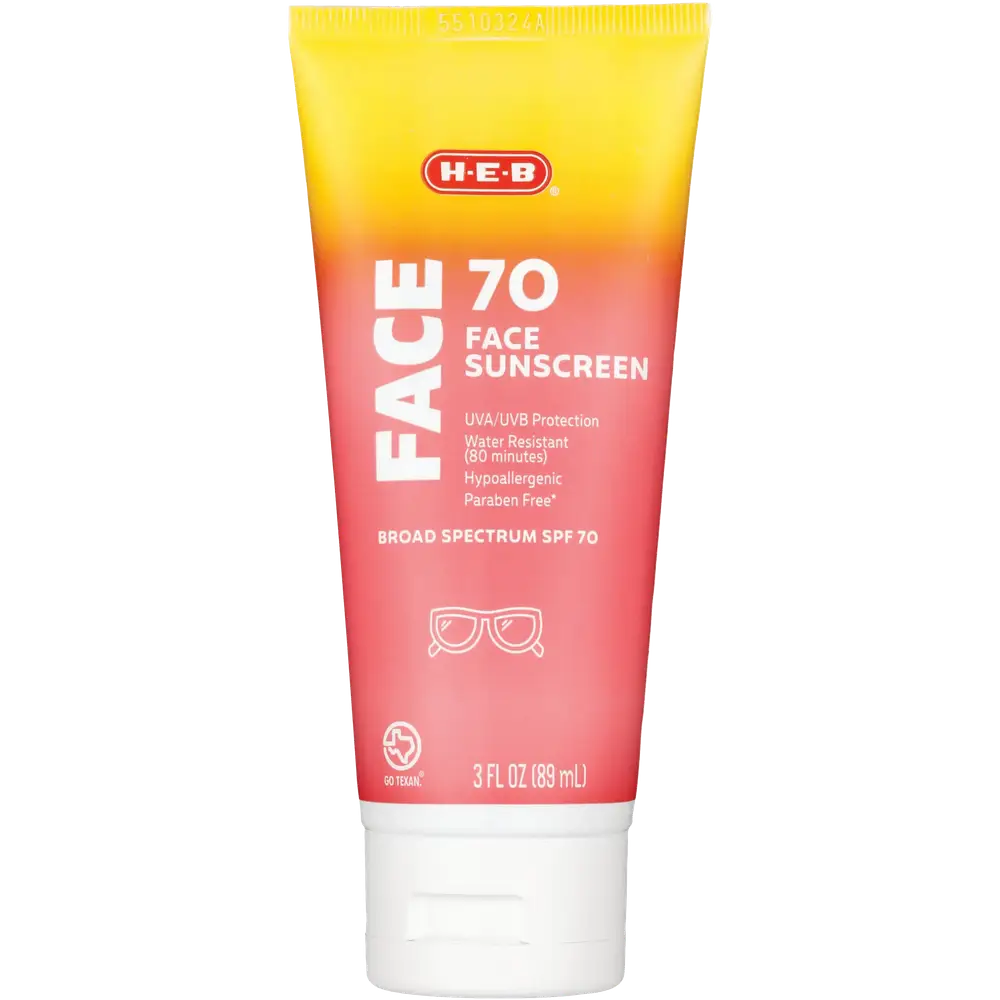 HEB Broad Spectrum Face Sunscreen SPF 70