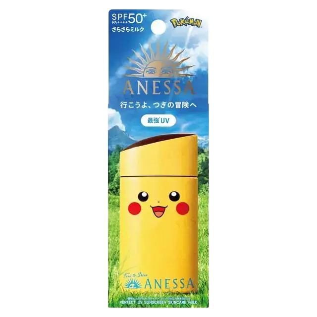 Anessa Pokemon Pikachu Perfect UV Sunscreen Skincare Milk SPF 50+