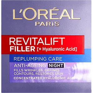 L'Oreal Revitalift Filler Replumping Care Night Cream UK