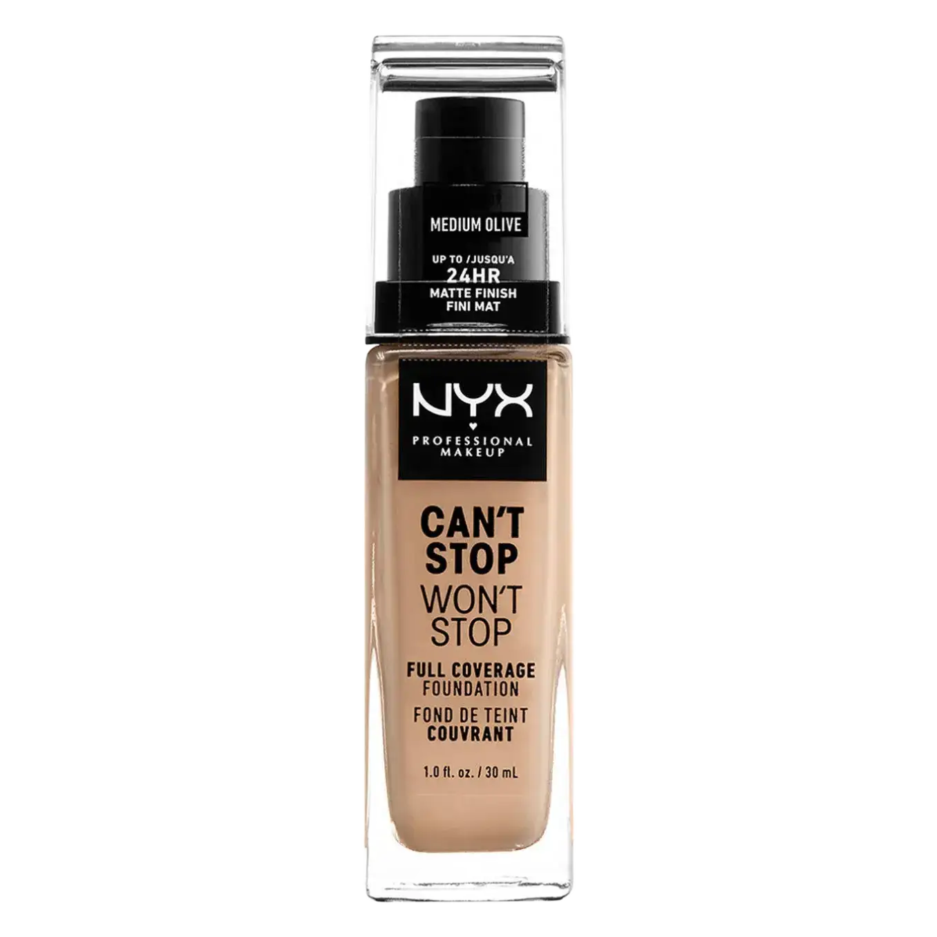 NYX Cosmetics Can't Stop Won't Stop Full Coverage Foundation 09 Medium Olive