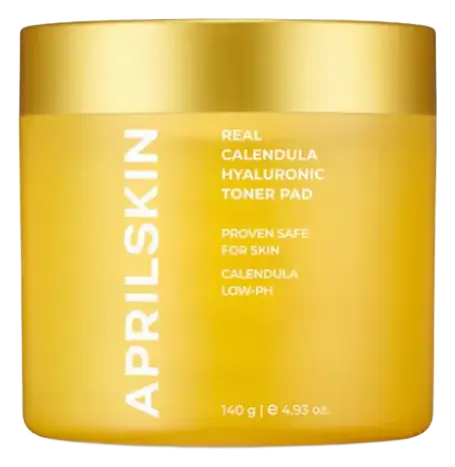 APRILSKIN Real Calendula Hyaluronic Toner Pad