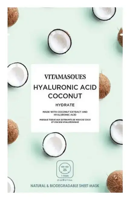 Vitamasques Hydrate Hyaluronic Acid and Coconut Sheet Mask