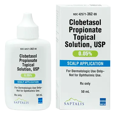 Saptalis Pharmaceuticals Clobetasol Propionate Topical Solution, USP 0.05%