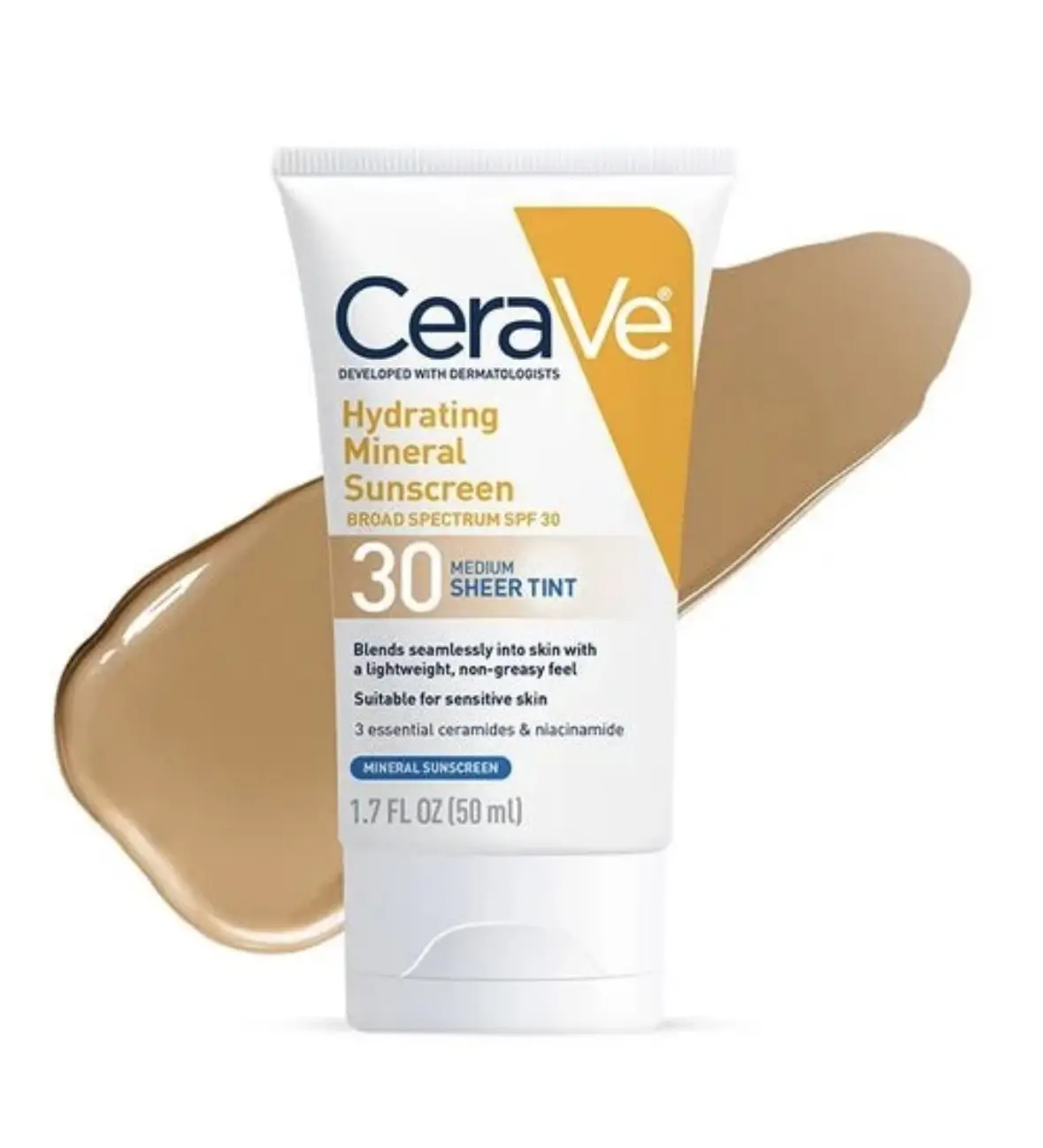 CeraVe Hydrating Mineral Sunscreen Face Sheer Tint SPF 30 Medium