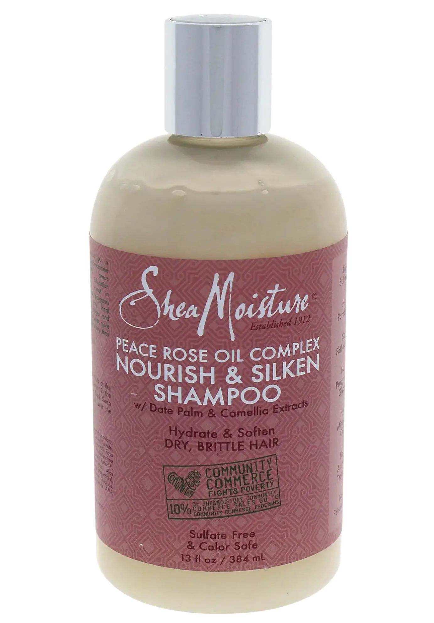 Shea Moisture Peace Rose Oil Complex Nourish & Silken Shampoo