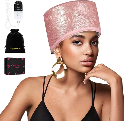 Ingeware Heat Cap for Deep Conditioning Pink