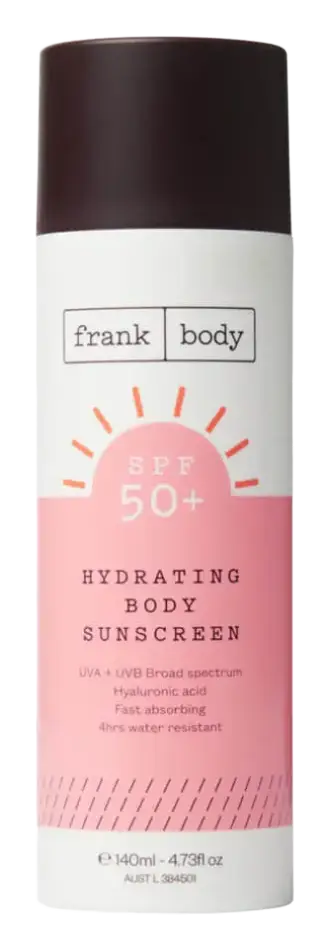 frank body SPF50+ Hydrating Body Sunscreen