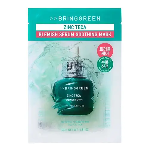 Bring Green Zinc Teca Blemish Serum Soothing Mask