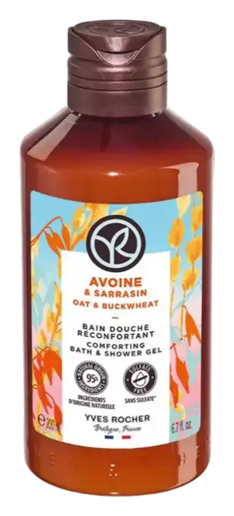 Yves Rocher Oat And Buckwheat Comforting Bath And Shower Gel