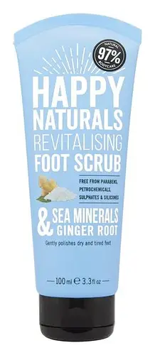 Happy Naturals Revitalising Foot Scrub Sea Minerals & Ginger Root