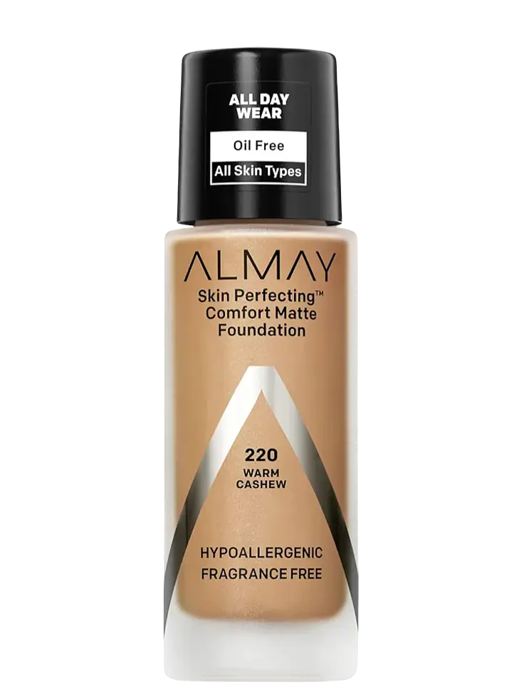 Almay Skin Perfecting Comfort Matte Foundation 220 Warm Cashew