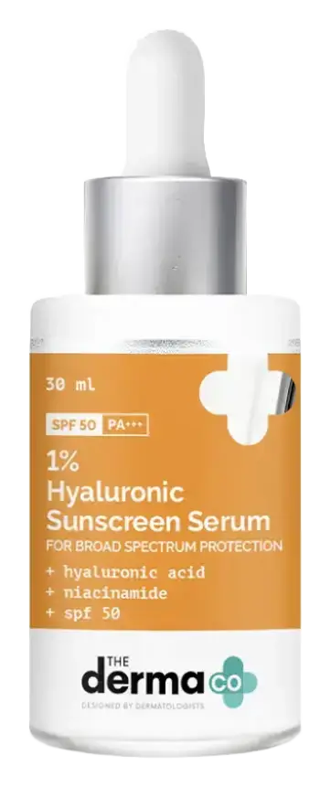 The Derma Co 1% Hyaluronic Sunscreen Serum SPF 50
