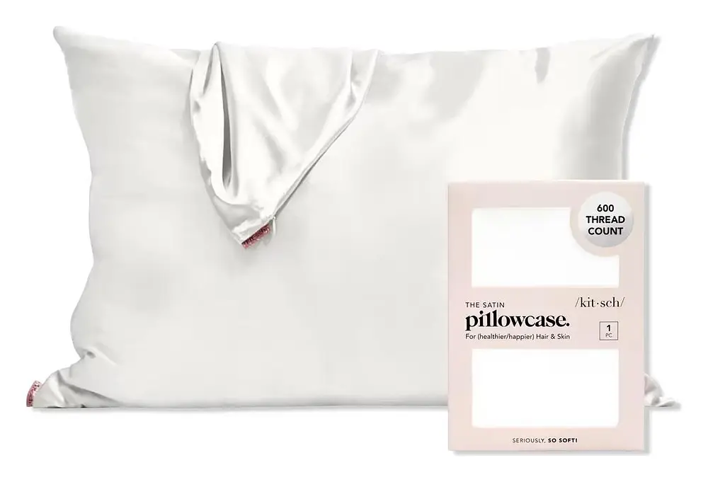Kitsch Satin Pillowcase Ivory