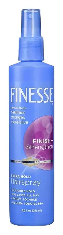 Finesse Finish + Strengthen Extra Hold Hair Spray, Non-Aerosol