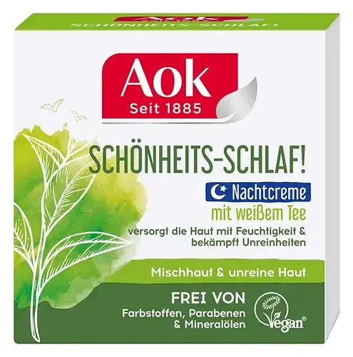 Aok Schönheits-Schlaf! Nachtcreme Mit Weißem Tee