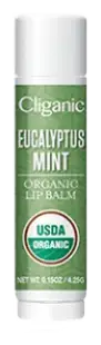 Cliganic Organic Lip Balm Eucalyptus Mint