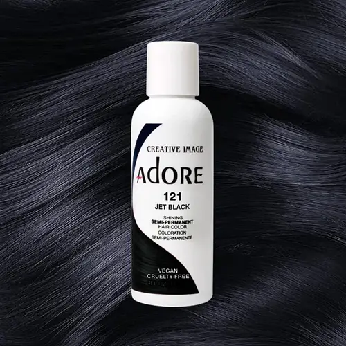 Adore Semi Permanent Hair Color 121 Jet Black