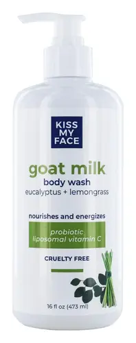 Kiss My Face Goat Milk Body Wash Eucalyptus + Lemongrass