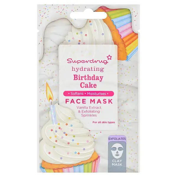 Superdrug Hydrating Birthday Cake Face Mask
