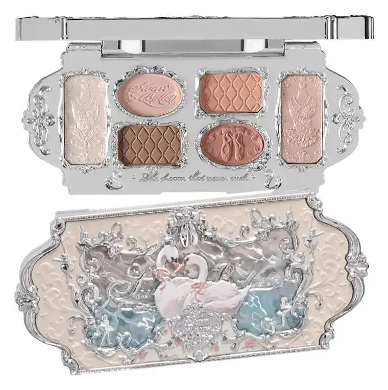 Flower Knows Swan Ballet Six-Color Makeup Palette 01 White Swan
