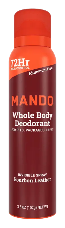 Mando Invisible Spray Deodorant Bourbon Leather