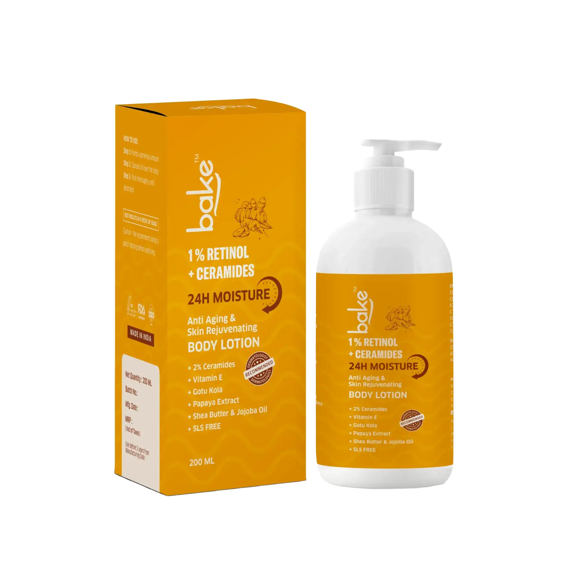 Bake 1% Retinol + Ceramides Body Lotion