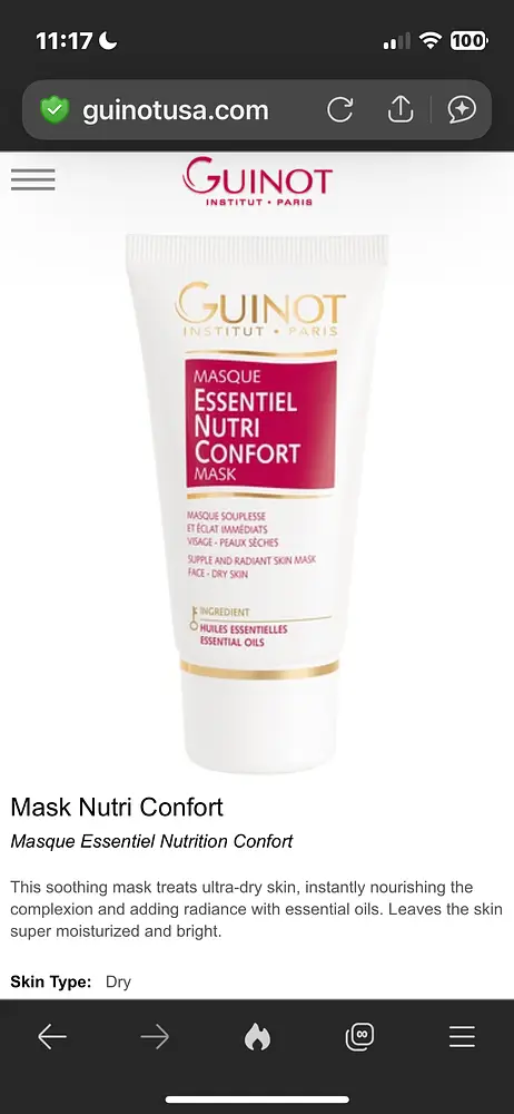 Guinot Essential Nutri Confort Mask