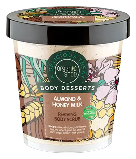 Organic Shop Body Desserts Almond & Honey Milk Body Scrub
