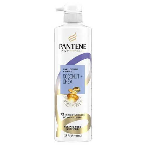 Pantene Curl Define & Shine Coconut + Shea Sulfate Free Shampoo