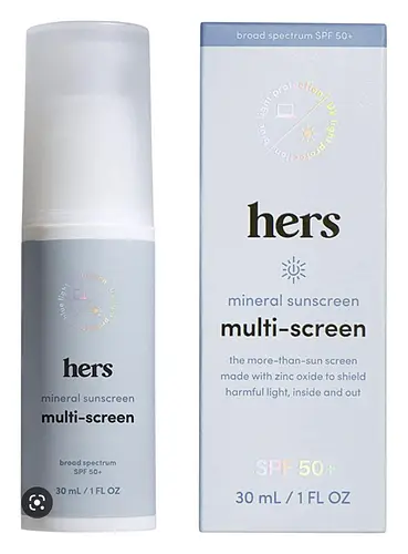 hers Multi-Screen Mineral Sunscreen SPF 50+