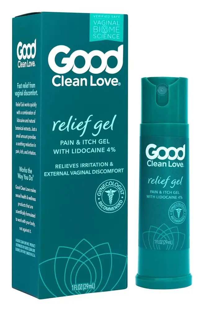Good Clean Love Relief Gel Pain & Itch With Lidocaine 4%