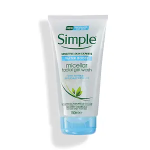 Simple Skincare Water Boost Micellar Cleansing Facial Gel Wash Singapore