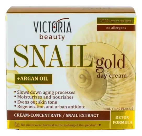 Victoria Beauty Snail Gold Day Cream and Argan Oil